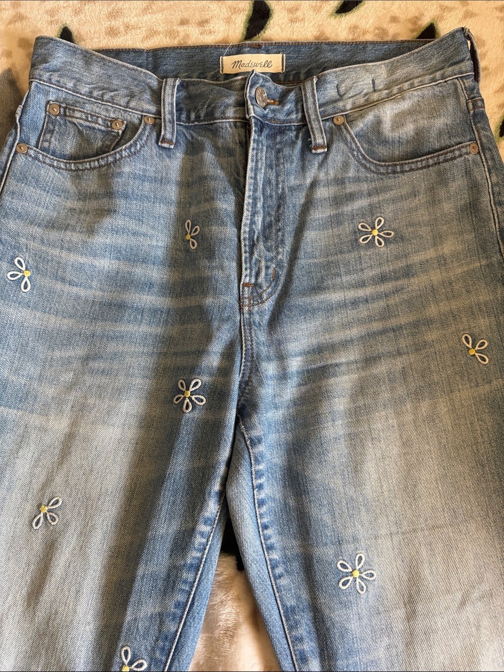 Madewell The Perfect Summer Jean Daisy Embroidered Edition High Rise Jeans - 29